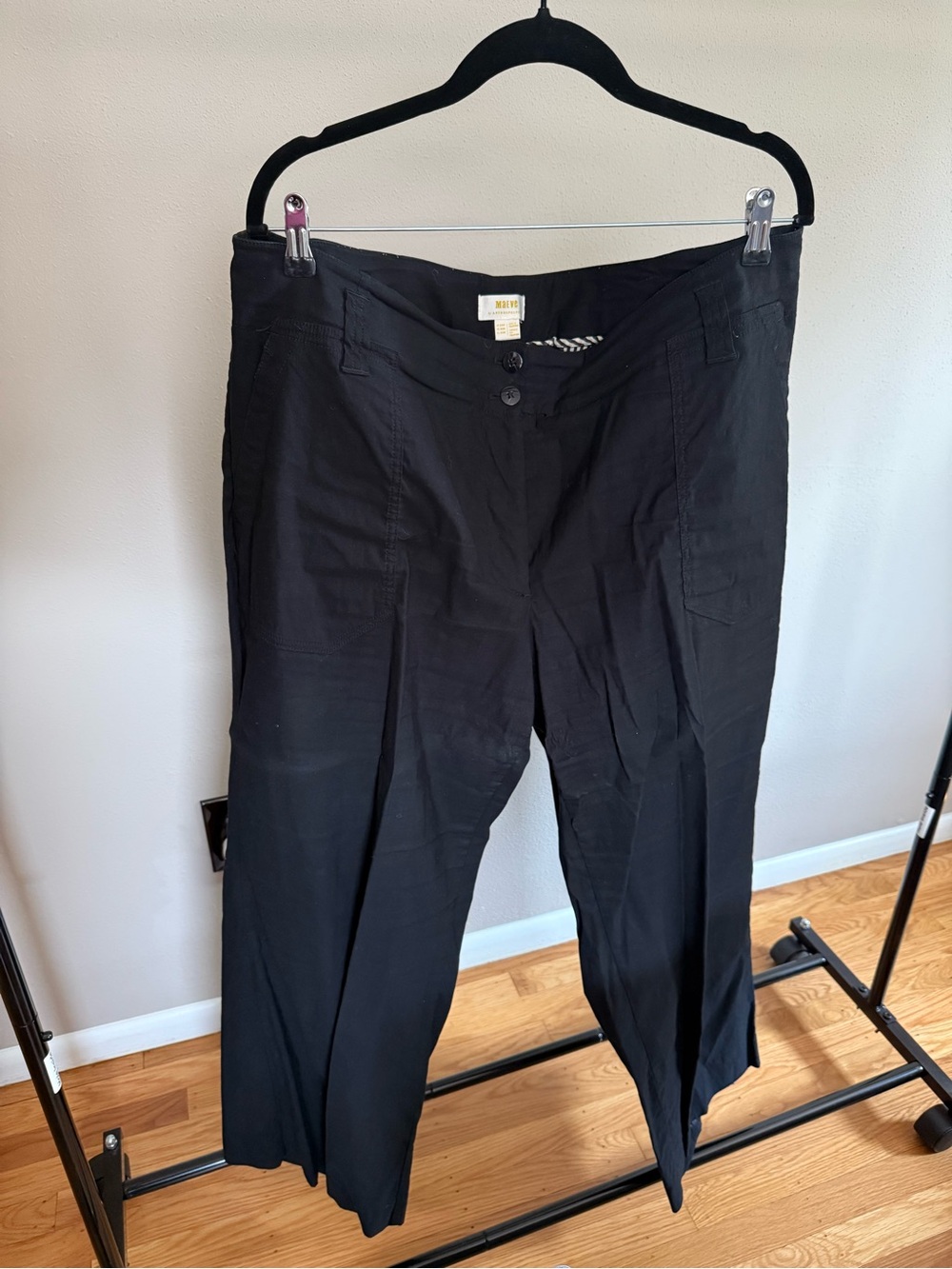 Anthropologie Maeve Women’s Black Flare Pants